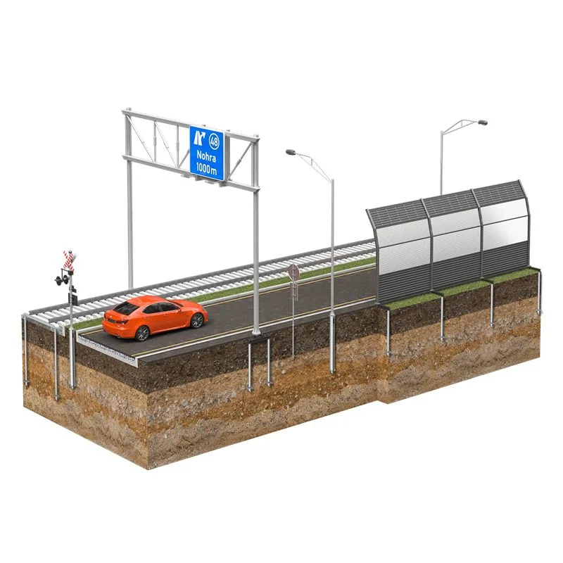 Infrastrutture stradali e ferroviarie su pali a vite